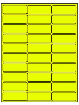  Étiquettes adhésives laser décollables – 2 5/8 x 1 po