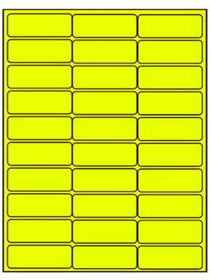 Removable Adhesive Rectangle Labels - Fluorescent Yellow, 3 x 5 S-24300Y -  Uline