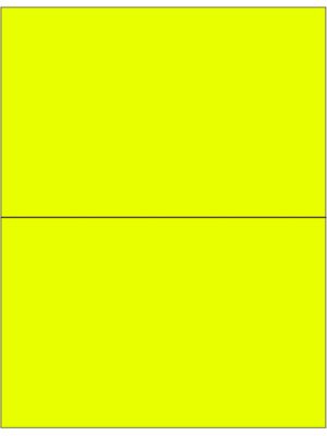  Étiquettes adhésives laser décollables – 8 1/2 x 5 1/2 po