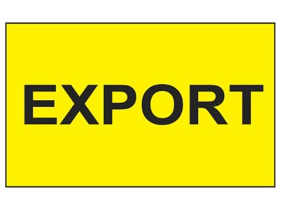 Étiquette adhésive – « Export », 3 x 5 po