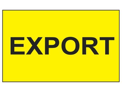 "Export" Label - 3 x 5"