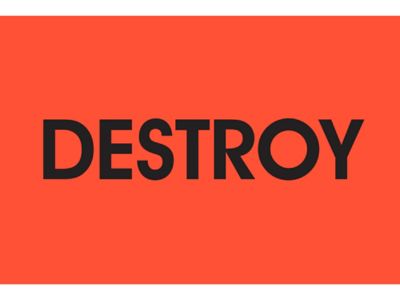 Étiquettes adhésives de gestion des stocks - « Destroy », 2 x 3 po