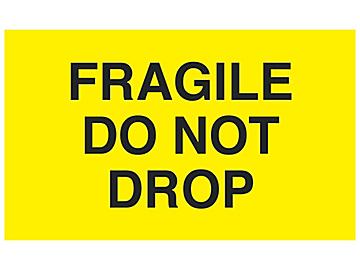 "Fragile/Do Not Drop" Label - 3 x 5"