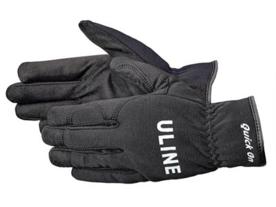 Uline Quick On&trade; Gloves - Black, XL S-14116BL-X