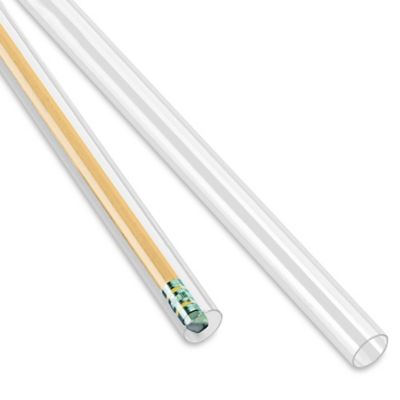 Clear Plastic Tubes - 1/2 x 8" S-14119
