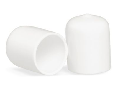 Clear Tube End Caps - 2, Black S-6218 - Uline