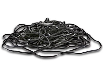 Conductive Rubber Band - Black, 12 x 1/8