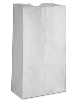 Paper Grocery Bags - 3 1/2 x 2 3/8 x 6 7/8", #1, White S-14148