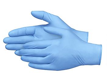 Uline Industrial Nitrile Gloves - Powder-Free, 4 Mil, Large S-14179L