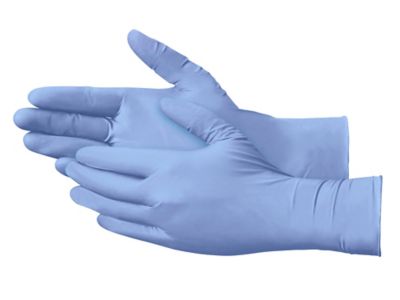 Uline Industrial Nitrile Gloves with Extended Cuff - Powder-Free, Large S-14181L