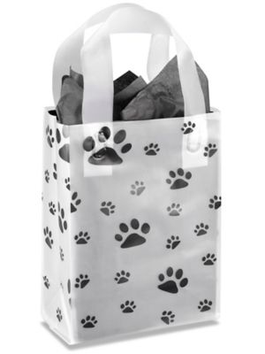  Printed Frosty Shoppers - 5 3/4 x 3 1/4 x 8 3/8", Rose