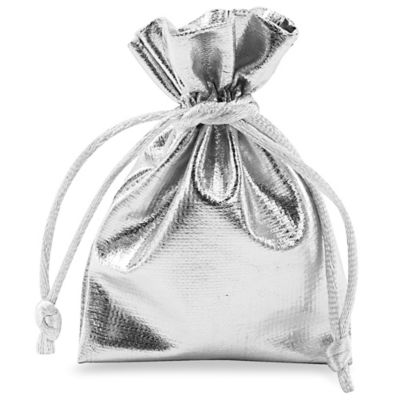 Metallic Pouches - 3 x 4", Silver S-14203SIL