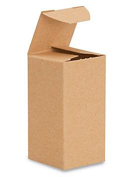 Reverse Tuck Cartons - Kraft, 1 1/2 x 1 1/2 x 3" S-14206