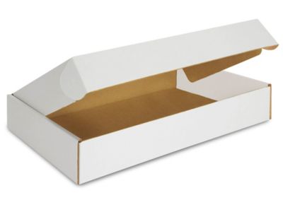 19 x 12 x 3" White Tab Locking Literature Mailers S-14222