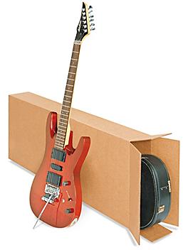 18 x 6 x 45" 275 lb FOL Side Loading Corrugated Guitar Boxes S-14224