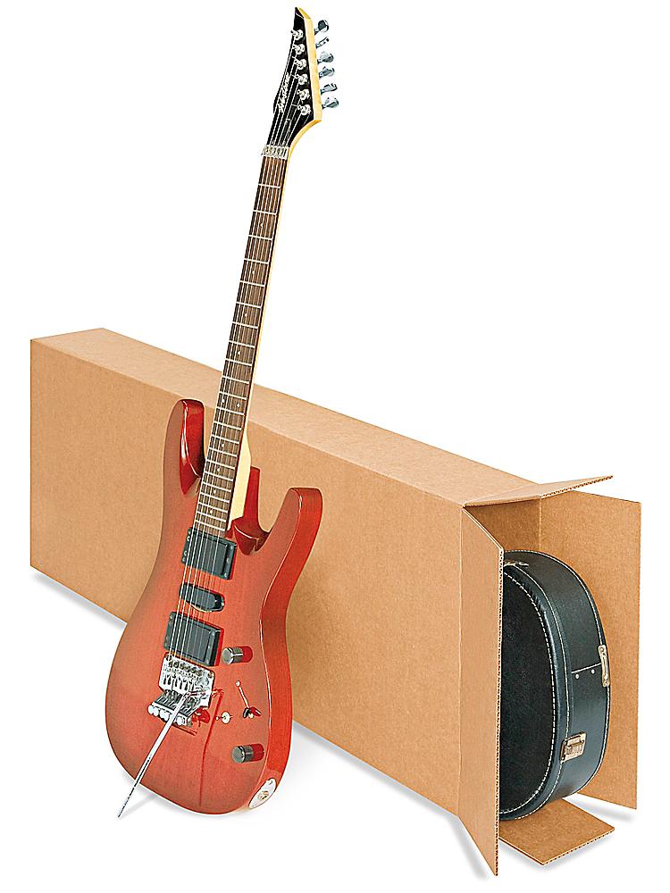 E-4237 EcoBox 18 x 6 x 45 Inches Electric Guitar Shipping Moving Corrugated Box Carton
