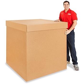 48 x 48 x 48" 1,100 lb Triple Wall Box with Lid S-14246