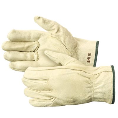 HANDSOME PROTECTION Guantes de trabajo de piel de cerdo perfectos para  montar en motocicleta, jardinería, conducción de camiones, para hombre, 1  par