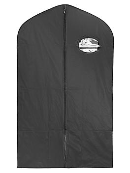 Vinyl Zippered Garment Bags - 24 x 40", Black S-14313BL