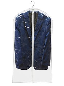 Vinyl Zippered Garment Bags - 24 x 40", Clear S-14313C
