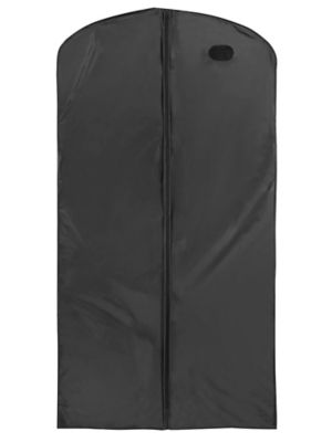 Vinyl Zippered Garment Bags - 36 x 72", Black S-14315BL