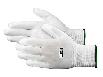 Uline Polyurethane Coated Gloves - White, Medium S-14316M