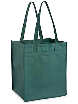 Reusable Shopping Bags - 12 x 10 x 14", Green S-14328G