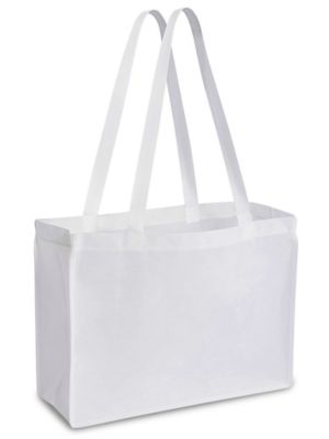 Clear reusable shopping discount bags