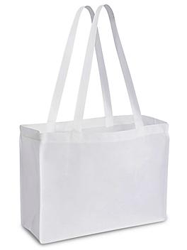 Reusable Shopping Bags - 16 x 6 x 12", White S-14329W