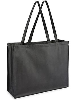 Reusable Shopping Bags - 20 x 6 x 16", Black S-14330BL