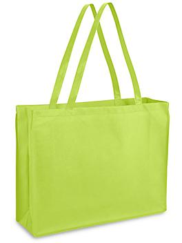 Reusable Shopping Bags - 20 x 6 x 16", Lime S-14330LIME
