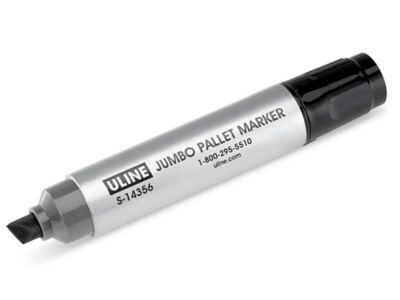 Uline Pallet Markers - Jumbo Chisel-Tip, Black S-14356 - Uline