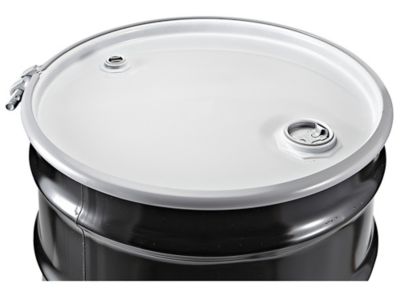 Steel Drum with Lid - 30 Gallon, Open Top, Unlined S-14364 - ULINE