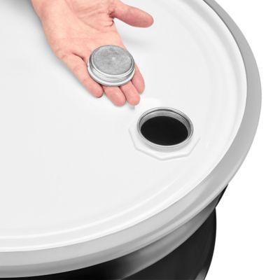 Steel Drum with Lid - 30 Gallon, Open Top, Unlined S-14364 - ULINE
