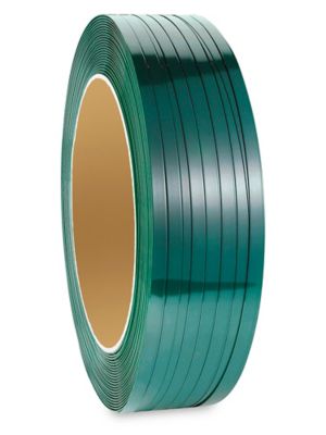 Uline Polyester Strapping - 3/4" x .035" x 3,500', Green S-14367