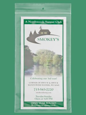 5 x 10" 2 Mil Reclosable Bags - Hang Hole S-14440