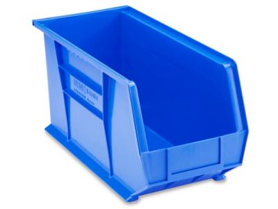 Plastic Stackable Bins - 15 x 8 x 7, Blue S-12419BLU - Uline