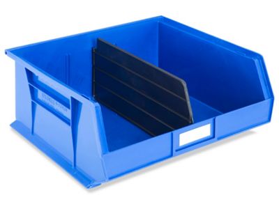 Plastic Storage Bin With Divider