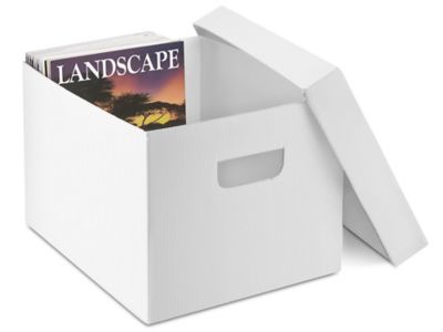 Plastic Storage File Box - 15 x 12 x 10" S-14455