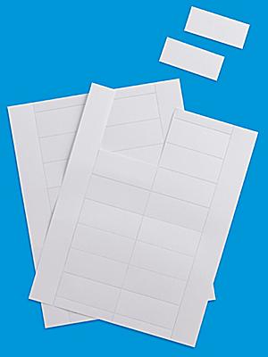 Cartes pour porte-étiquettes pour rayonnage en fil de métal – 3 x 1 1/4 po  S-14461-CARD - Uline