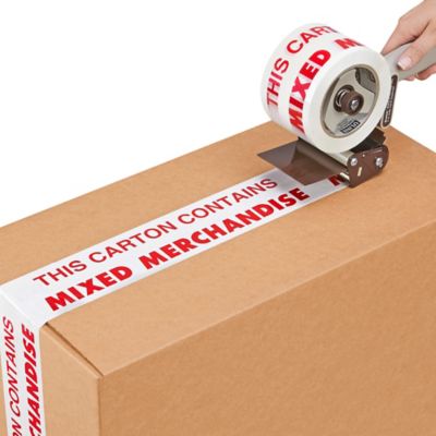 2 inch x 110 Yards Red Color Carton Box Sealing Packing Packaging Tape 2 Mil Thick 12 Rolls, Size: 2 x 110 Yards