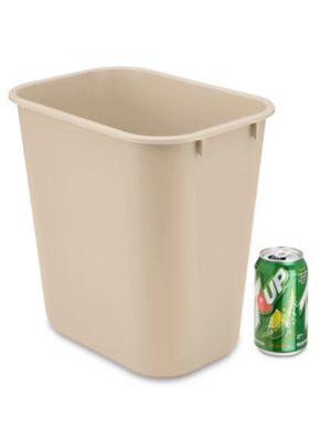 Rubbermaid&reg; Office Trash Can - 3 Gallon, Beige S-14491BE