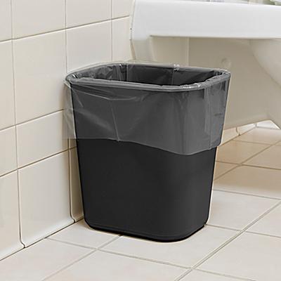 Rubbermaid® Office Trash Can - 3 Gallon, Black S-14491BL - Uline