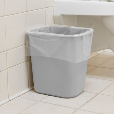 Rubbermaid 3.5-Gallon White Plastic Trash Can in the Trash Cans department  at