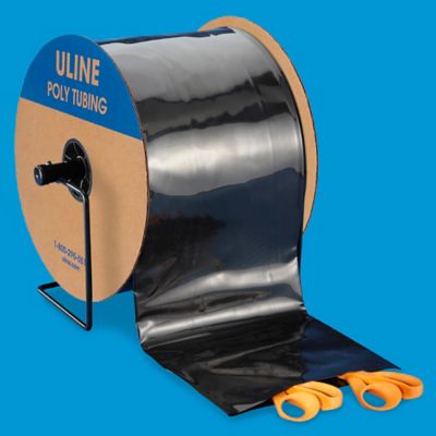 Black Poly Tubing Roll - 4 Mil, 10" x 1,500' S-14497