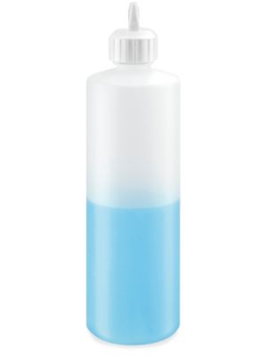 Natural Cylinder Bottles Bulk Pack - 16 oz, Flip Top Cap S-14502B