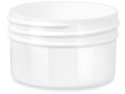White Round Wide-Mouth Plastic Jars Bulk Pack - 1 oz, Jars Only S-14504B-JAR