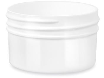 White Round Wide-Mouth Plastic Jars Bulk Pack - 1 oz, Jars Only S-14504B-JAR