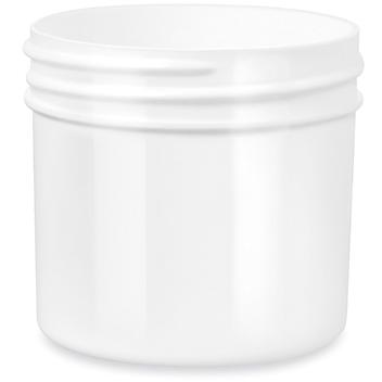 White Round Wide-Mouth Plastic Jars Bulk Pack - 2 oz, Jars Only S-14505B-JAR