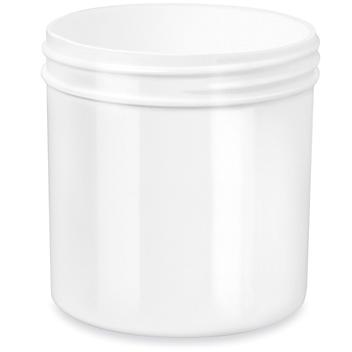 White Round Wide-Mouth Plastic Jars Bulk Pack - 6 oz, Jars Only S-14507B-JAR